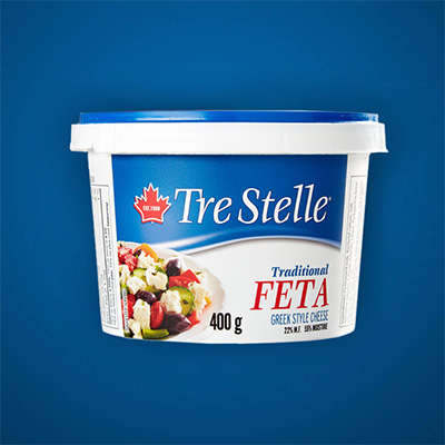 Strawberry and Tre Stelle® Feta Bruschetta