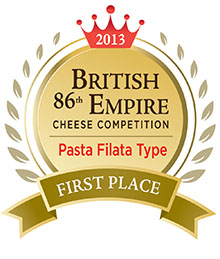 2013 First Place Winner
Pasta Filata Type
86th British Empire Cheese Competition
(Mozzarella Ball)