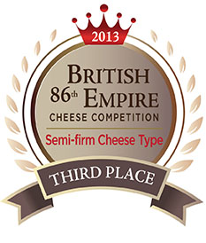 2013 Third Place Winner
Semi-Firm Cheese Type
86th British Empire Cheese Competition
(Dofino® Creamy Havarti)