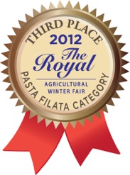 2012 Third Place Winner
Pasta Filata Category
The Royal Agricultural Winter Fair
(Regular Bocconcini)